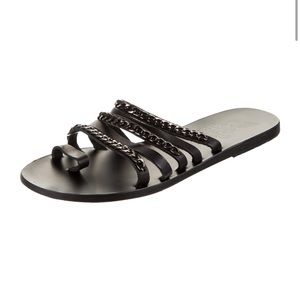 Ancient Greek Sandals- Niki Chains Slide Sandals
